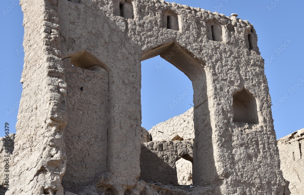 Freestanding Facade of Former Building, Nizwa, Oman