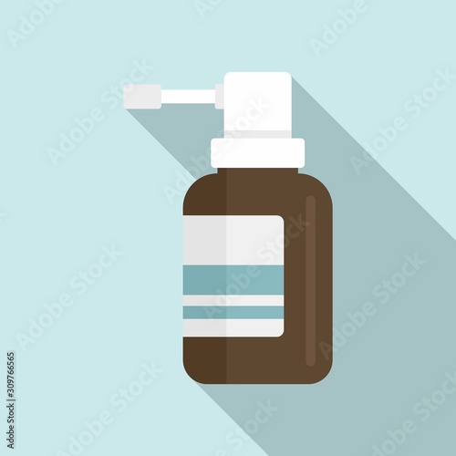 Medical spray icon. Flat illustration of medical spray vector icon for web design