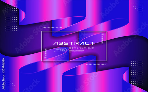 Dynamic purple color background with abstract fluid textured decoration design.