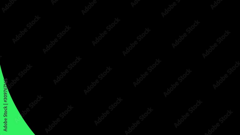 Graphic design that rotates in the center and increases the size, to cover the entire background and disappear, composed of various colors, in 16: 9 video format.