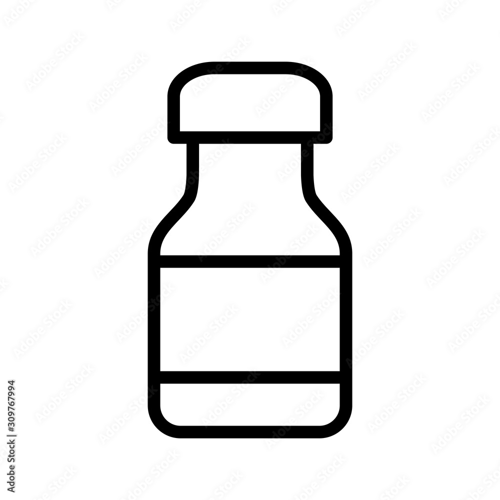 Bottle pills and capsule icon vector Bottle pills and capsule icon vector