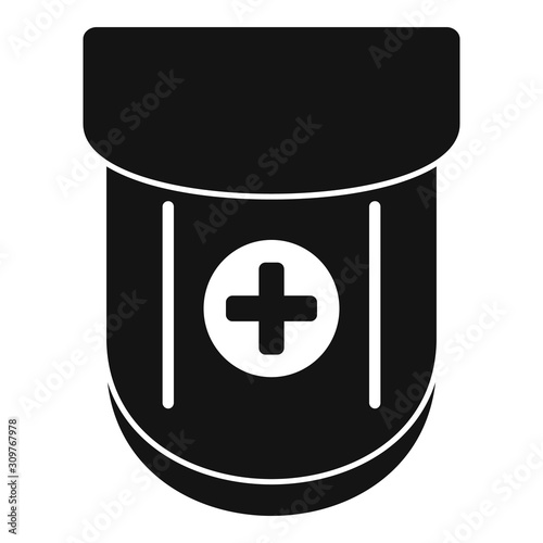 Medical pocket icon. Simple illustration of medical pocket vector icon for web design isolated on white background