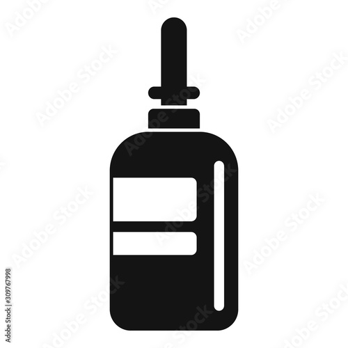Nose sprayer icon. Simple illustration of nose sprayer vector icon for web design isolated on white background