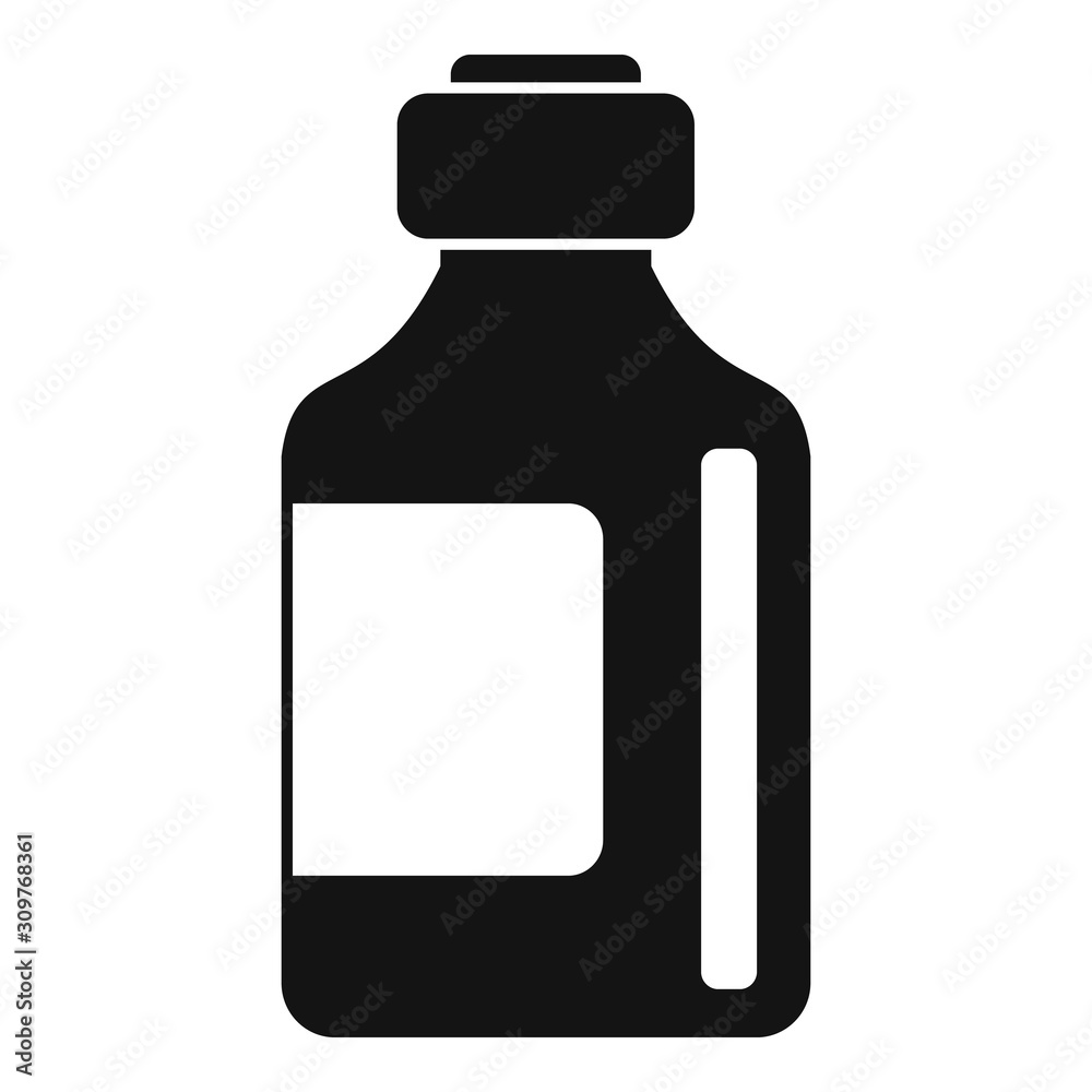 Syrup jar icon. Simple illustration of syrup jar vector icon for web design isolated on white background