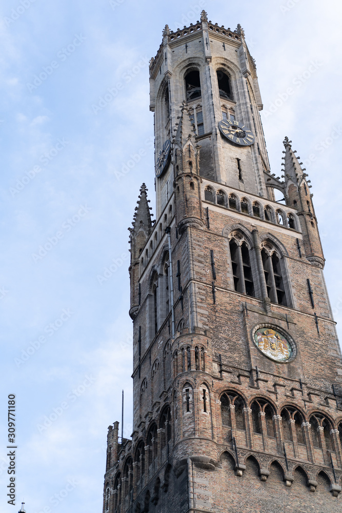 tower in Bruges Belgium