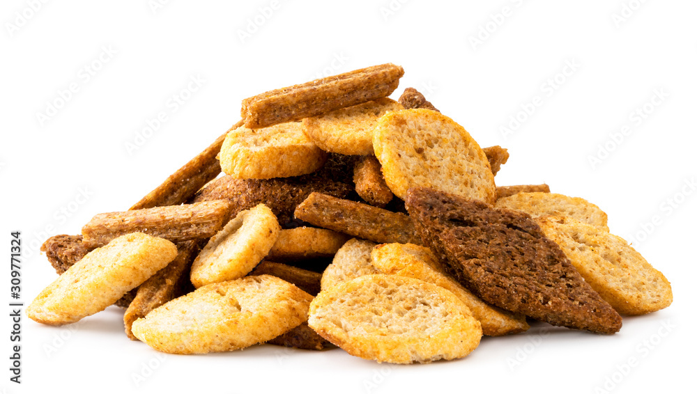 Mix crackers to beer on a white background. Isolated Mix crackers to beer on a white background. Isolated