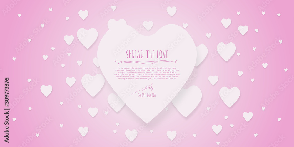 Pink Blue Chocolate Love heart shape for valentine day. Happy day in february. Rain love. Spread the love. Greeting card for girl, lady, and woman