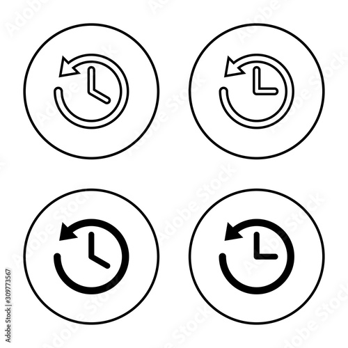 History vector icon, History icon. 