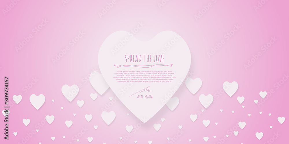 Pink Blue Chocolate Love heart shape for valentine day. Happy day in february. Rain love. Spread the love. Greeting card for girl, lady, and woman