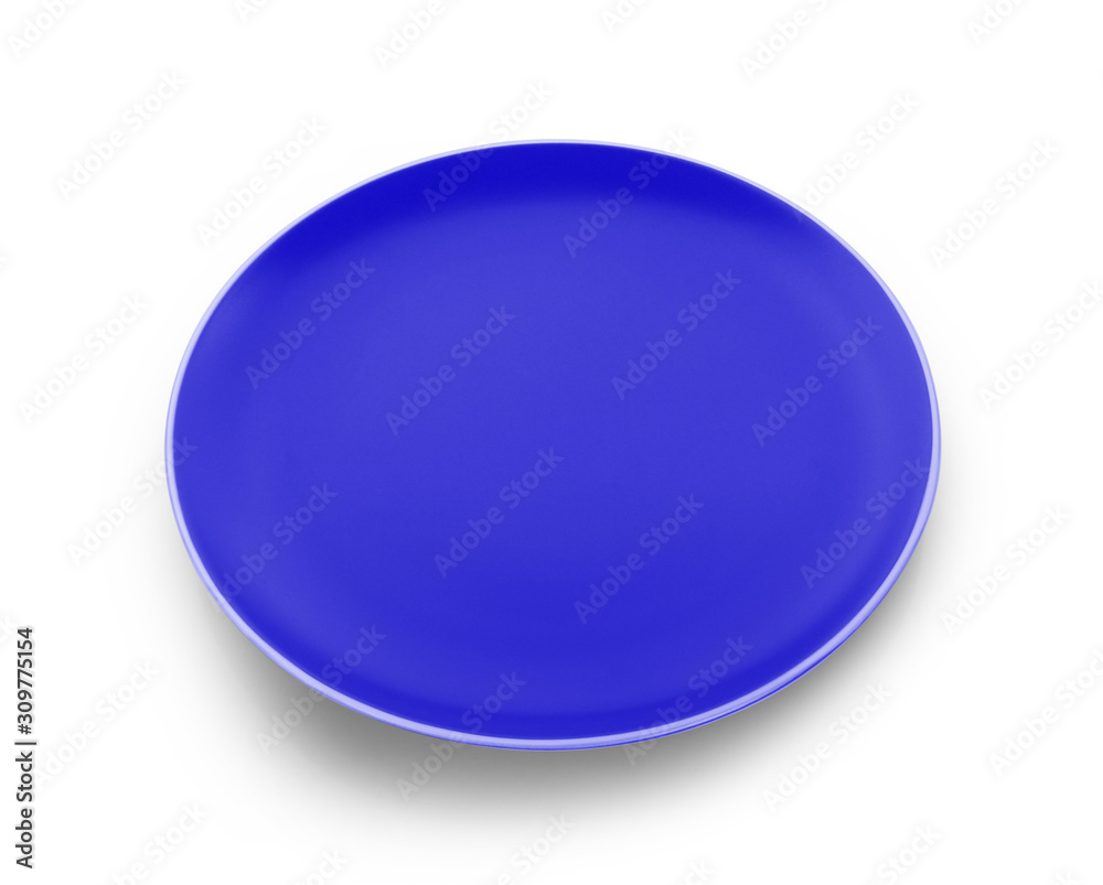 empty plate isolated on white background