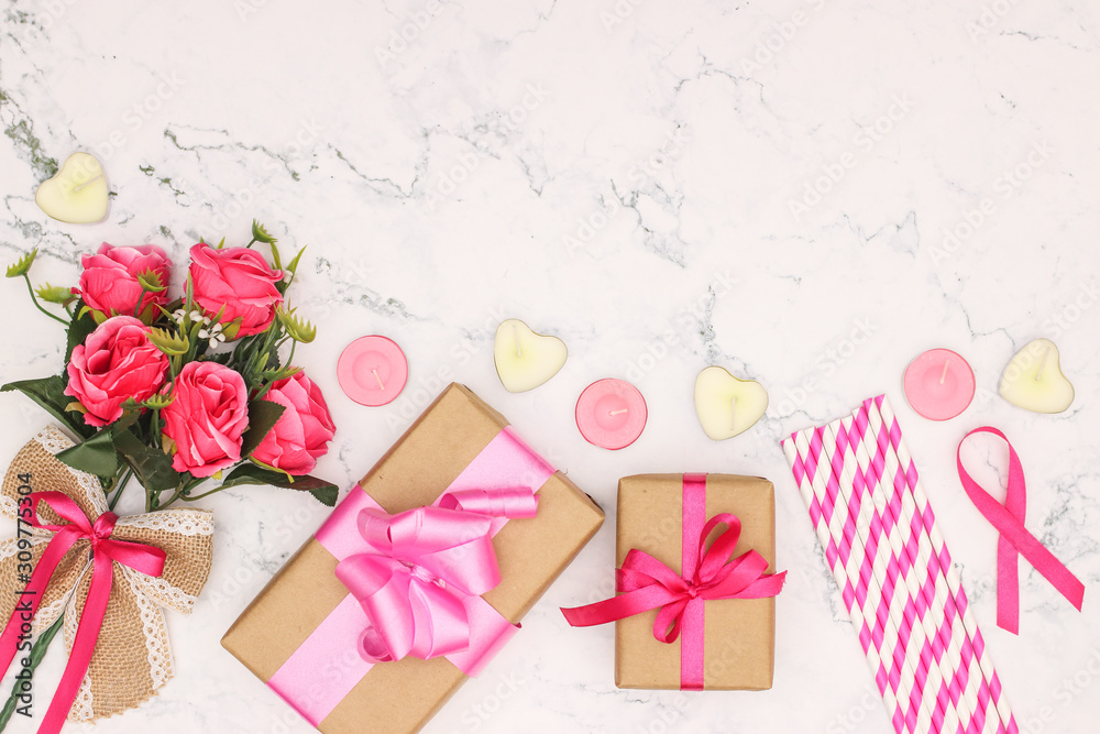 Birthday, Valentine's day, Mother's day pink decoration 