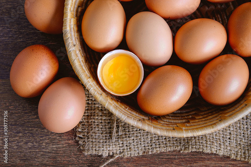 Healthy fresh eggs