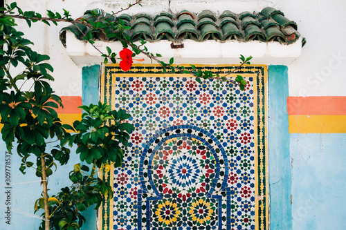 Moroccan Tile Fountain photo