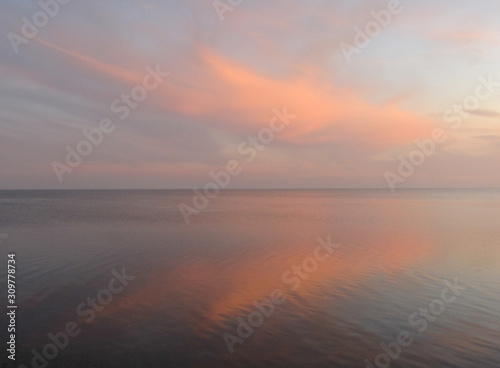 heavenly landscape between sky and sea