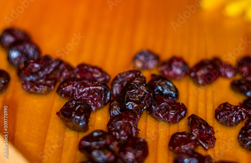 handmade preparation of treats for traditional Orthodox Christmas - dried fruits, cranberries, honey, nuts