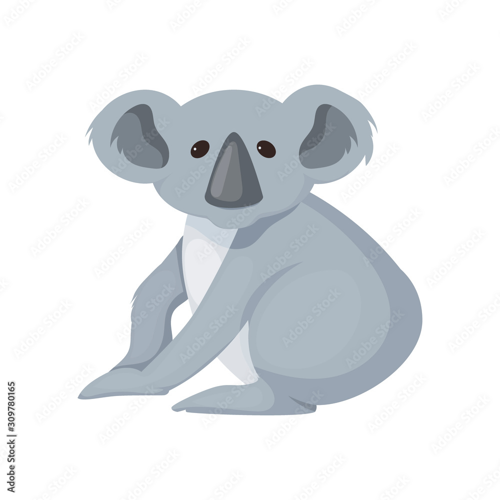Cute zebra coala face. Vector Illustration Cute zebra coala face. Vector Illustration