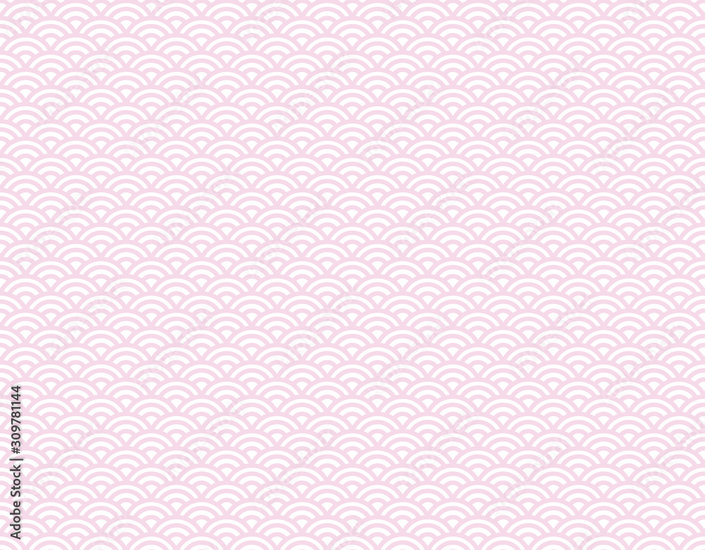pink wave seamless pattern background