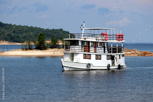 Expedition boat on the Amazon River - Amazon, Brazil
