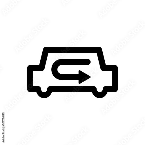 car air conditioner icon with line style