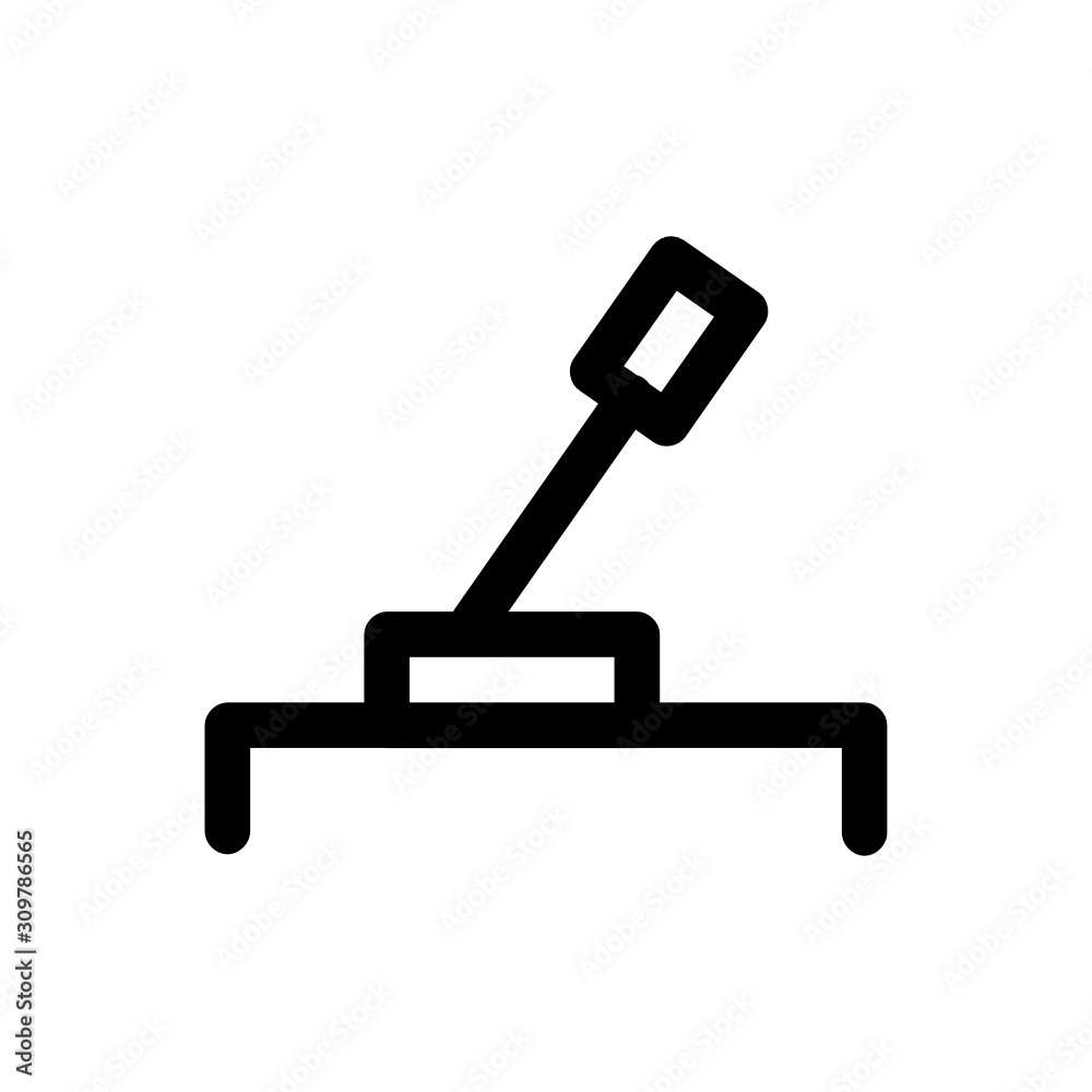 car brake icon with line style car brake icon with line style