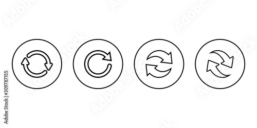 Refresh icon vector, Update icon, Reload icon vector, convert icon