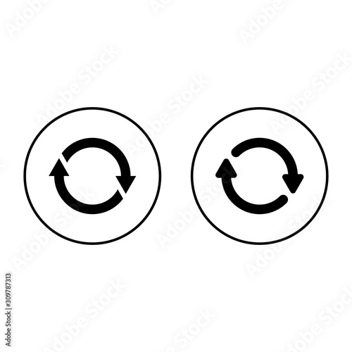 Refresh icon vector, Update icon, Reload icon vector, convert icon