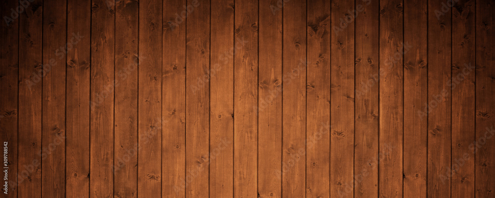 Obraz premium brown wooden background. beautiful planks.