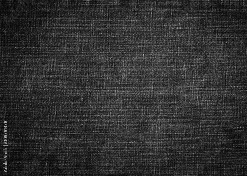 Image of black jeans texture background.