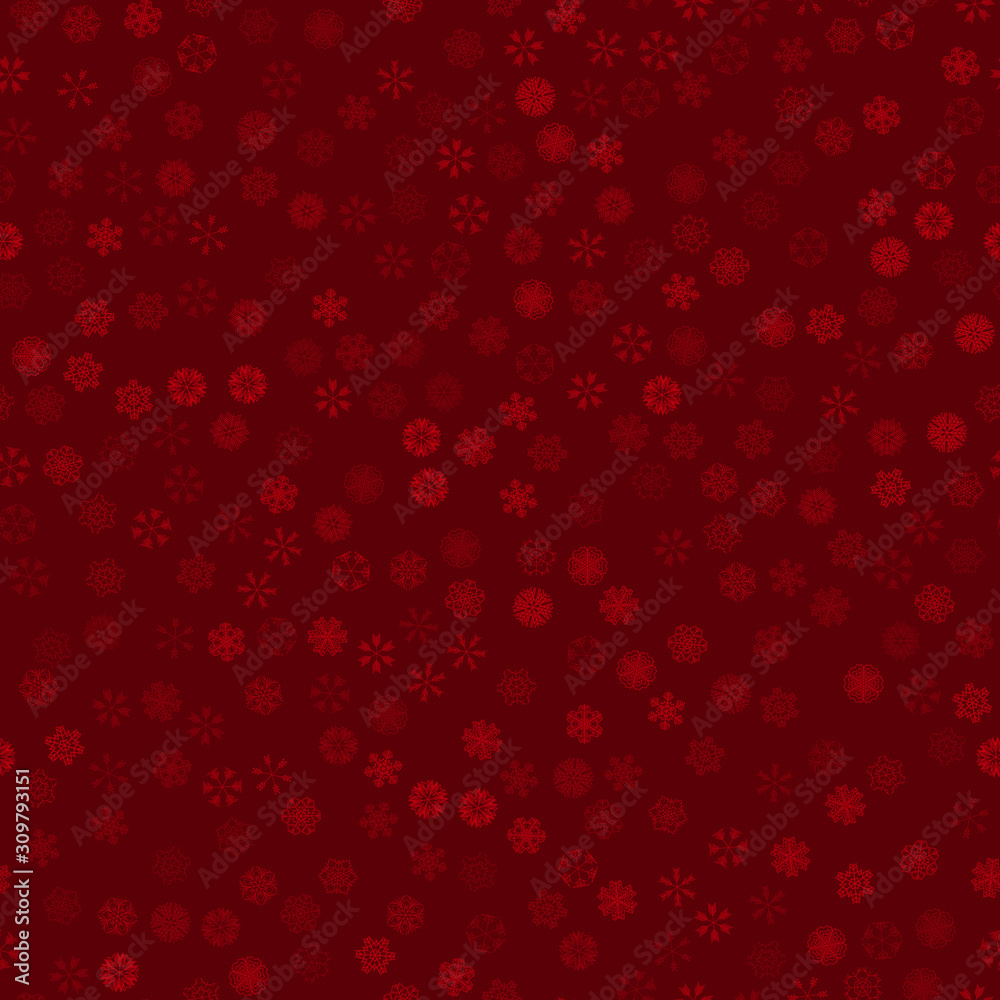 vector winter snow christmas seamless pattern