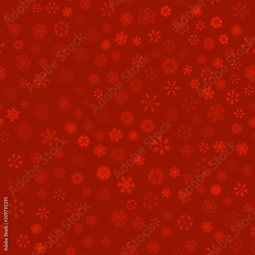 vector winter snow christmas seamless pattern © green_flame
