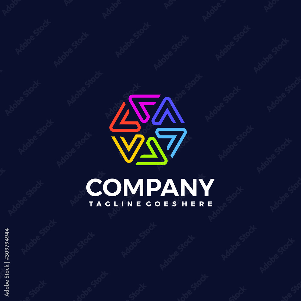 Naklejka premium vector logo design template