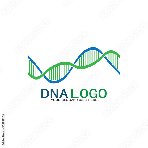 DNA vector logo design template.modern medical logotype.laboratory science icon symbol.colorful pharmacology sign-vector