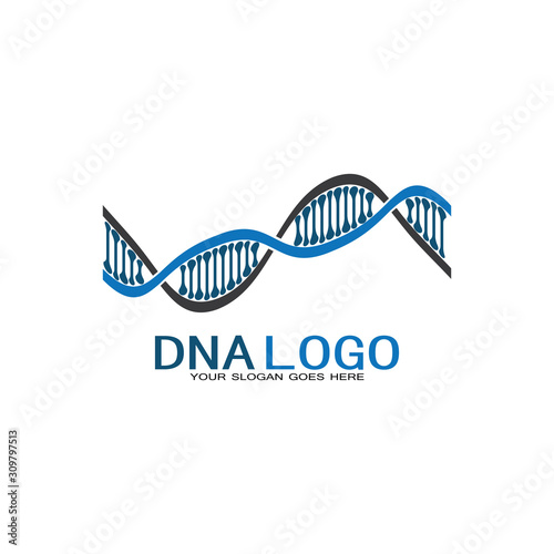 DNA vector logo design template.modern medical logotype.laboratory science icon symbol.colorful pharmacology sign-vector