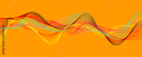 Abstract geometric background features vibrant yellow, orange hues, backdrop background for banner, poster, ads, covering and wallpaper design