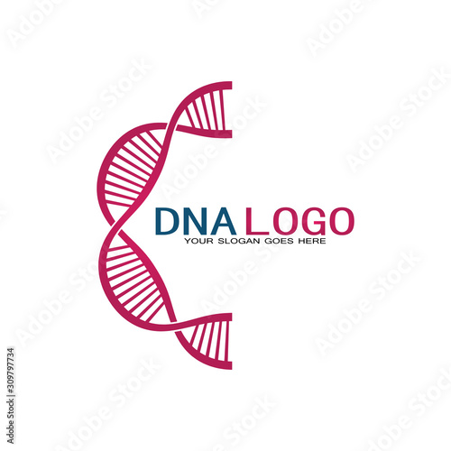 DNA vector logo design template.modern medical logotype.laboratory science icon symbol.colorful pharmacology sign-vector