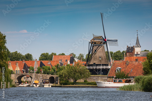 Sloten, a historical fortified city within the municipality of De Fryske Marren, in the Dutch province of Friesland