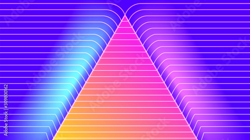 Retro triangle geometric background