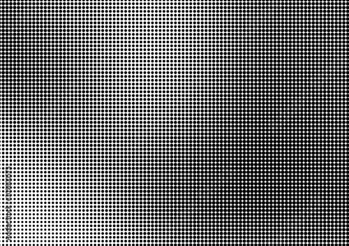 Abstract monochrome half-tone. Black and white print pattern