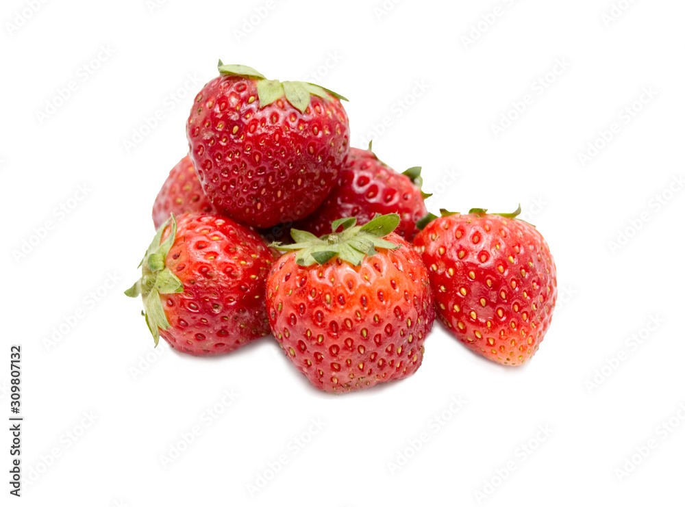 Strawberries isolated on white background. Strawberries isolated on white background.