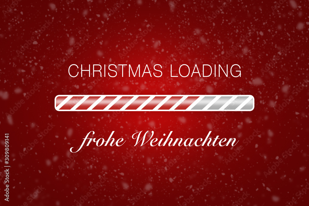 Christmas loading - frohe Weihnachten