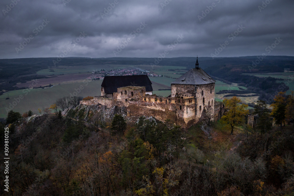 Tocnik Castle. The area where the castle stands was inhabited by people two thousand years ago, but it was not until the 14th century when the Bohemian and German king Wenceslaus IV
