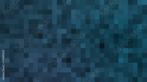 Moving Drak Blue Mosaic Pattern for Overlay or Background