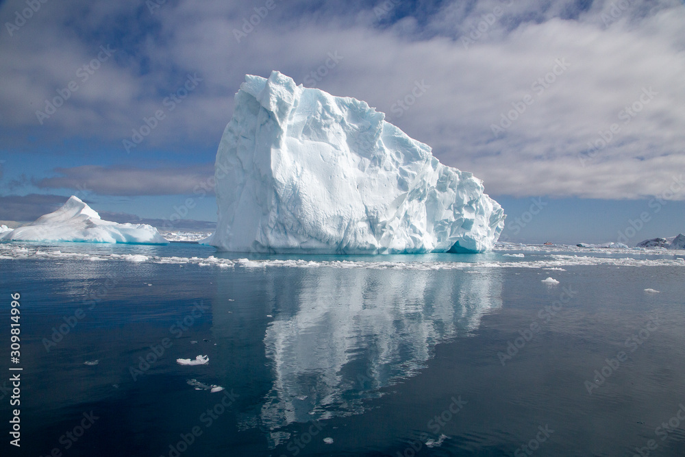 iceberg reflection in antarctica
