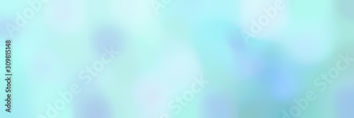 soft blurred horizontal background with pale turquoise, sky blue and baby blue colors and space for text