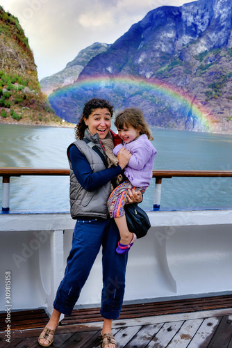 Family cruise in the Norwegian fjords