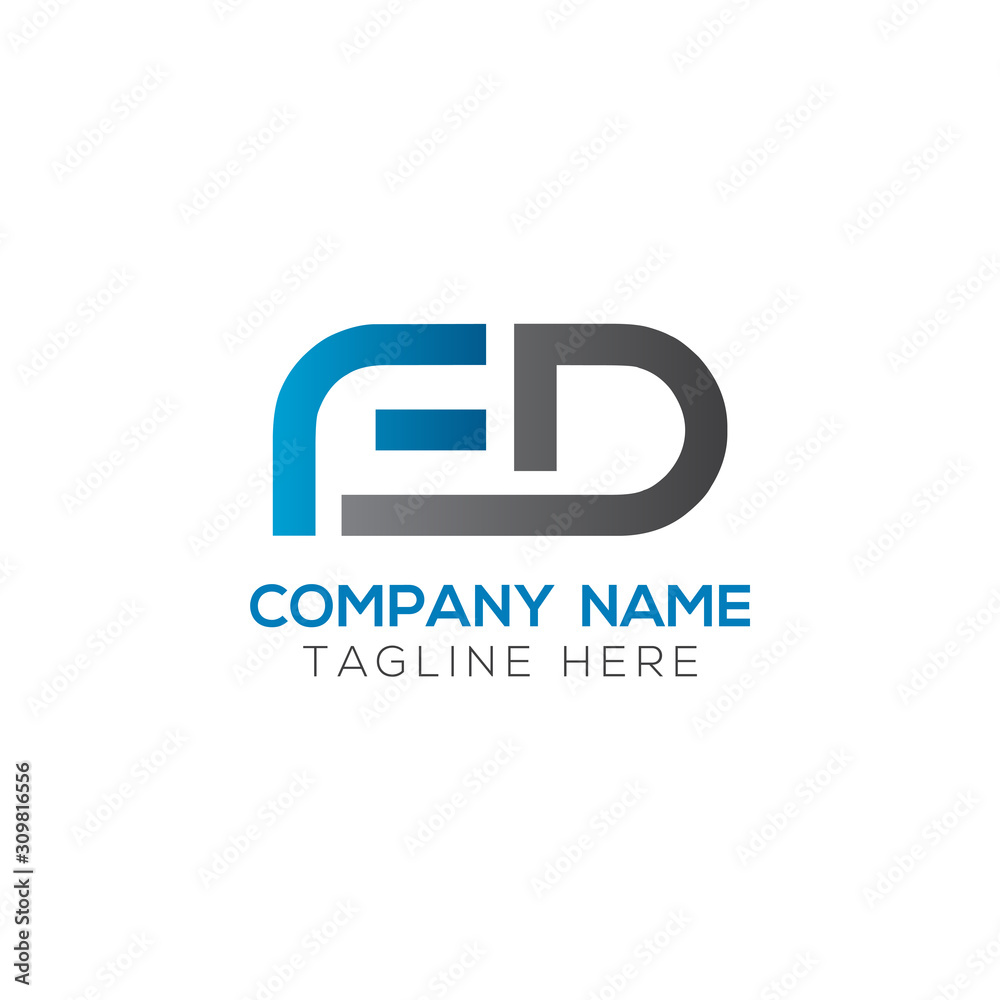 Initial FD Letter Linked Logo. Creative Letter FD Modern Business Logo Vector Template. FD Logo Design Initial FD Letter Linked Logo. Creative Letter FD Modern Business Logo Vector Template. FD Logo Design