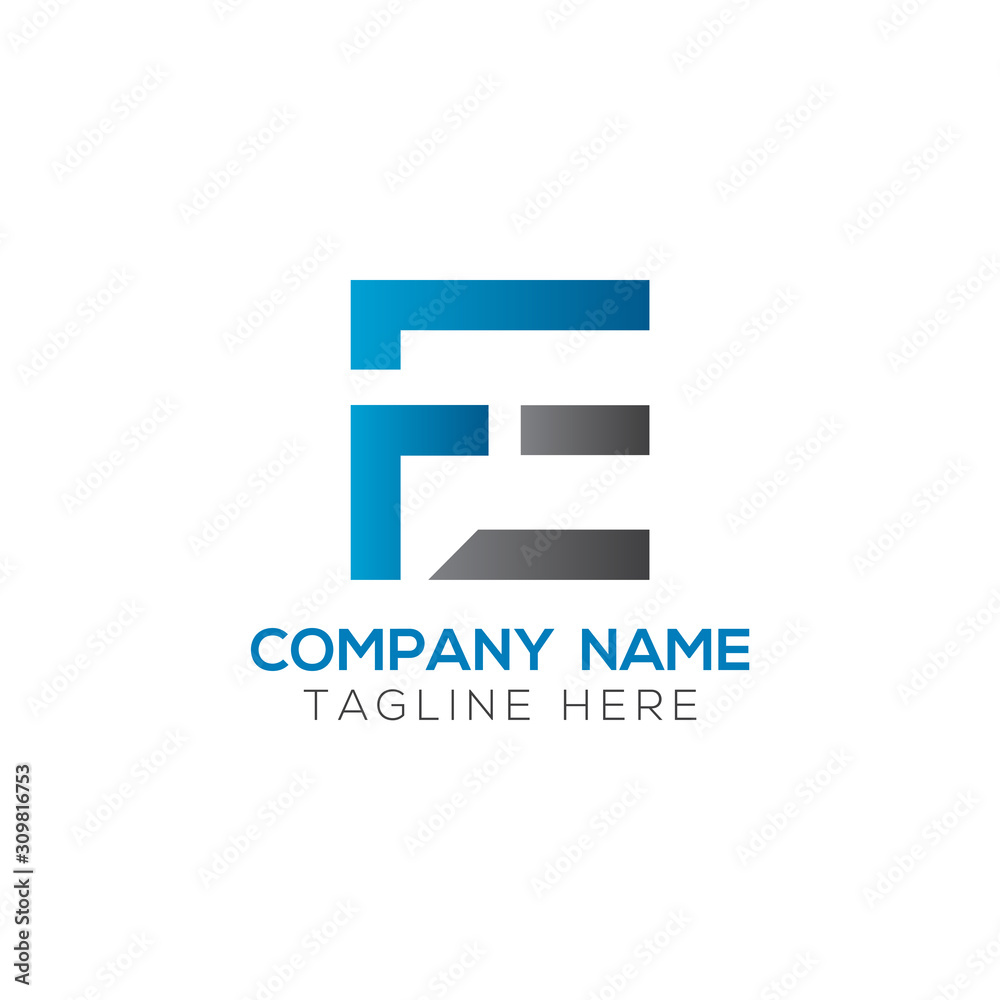 Initial FE Letter Linked Logo. Creative Letter FE Modern Business Logo Vector Template. FE Logo Design Initial FE Letter Linked Logo. Creative Letter FE Modern Business Logo Vector Template. FE Logo Design