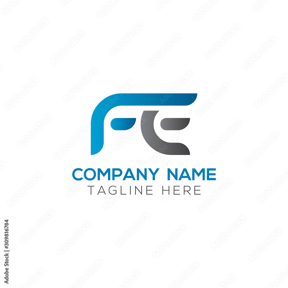 Initial FE Letter Linked Logo. Creative Letter FE Modern Business Logo Vector Template. FE Logo Design Initial FE Letter Linked Logo. Creative Letter FE Modern Business Logo Vector Template. FE Logo Design