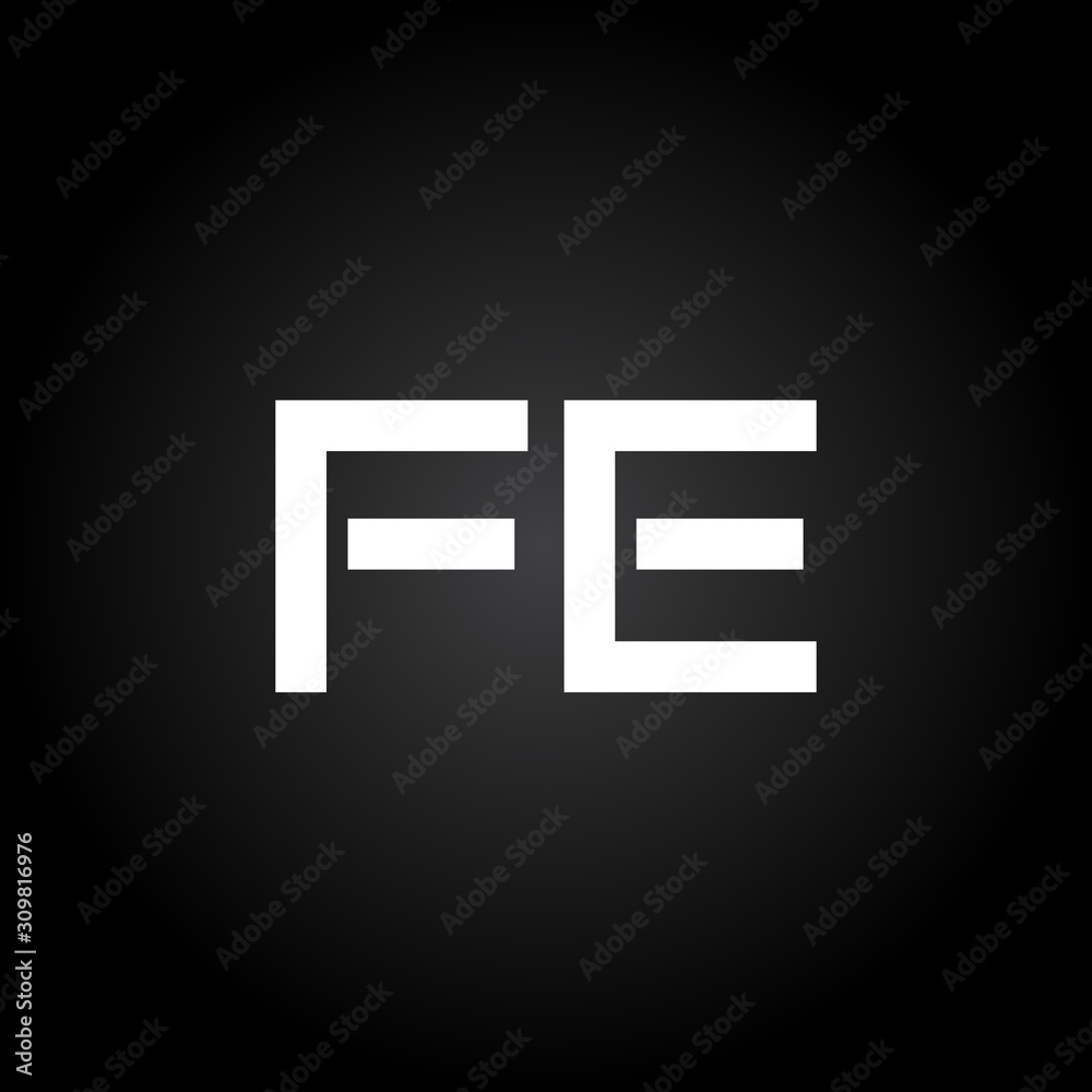 Initial FE Letter Linked Logo. Creative Letter FE Modern Business Logo Vector Template. FE Logo Design Initial FE Letter Linked Logo. Creative Letter FE Modern Business Logo Vector Template. FE Logo Design