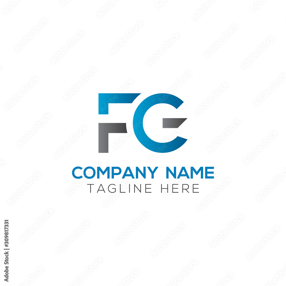 Initial FG Letter Linked Logo. Creative Letter FG Modern Business Logo Vector Template. FG Logo Design